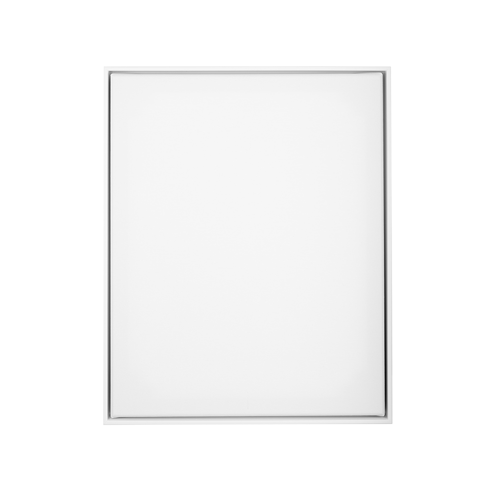 Streched Canvas Set with Slim White Floater Frame XXL 20 x 20 cm