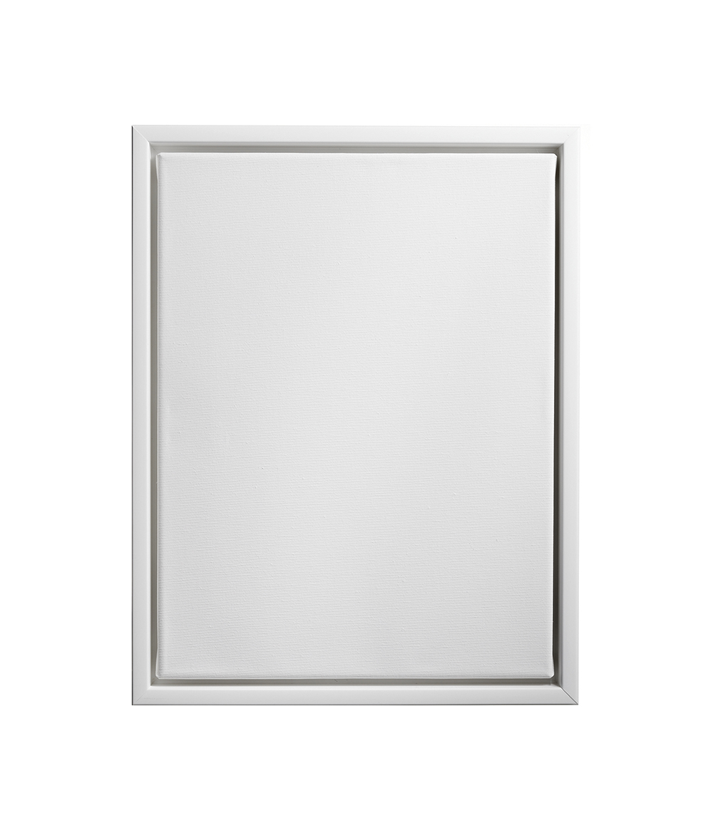 Stretched Canvas Set with White Floater Frame 20 x 20 cm
