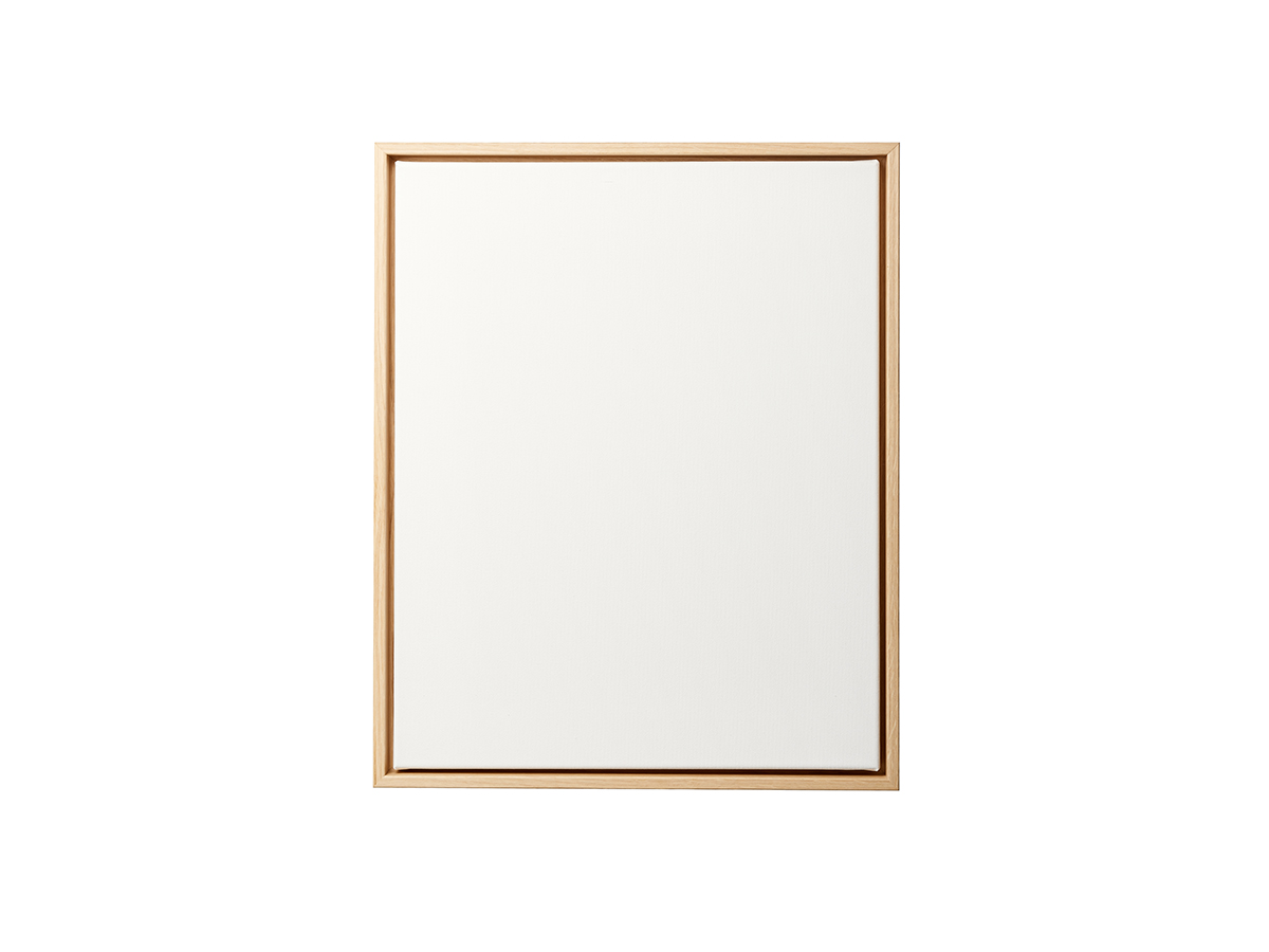 Stretched Canvas Set with Oak Nature Floater Frame 80 x 100 cm