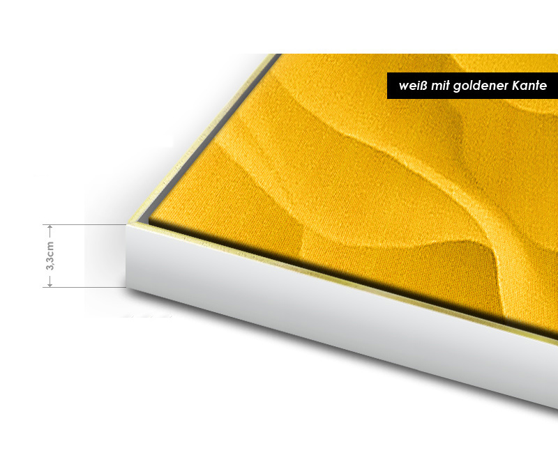 Floater Frames Slim - White/Gold – Standard