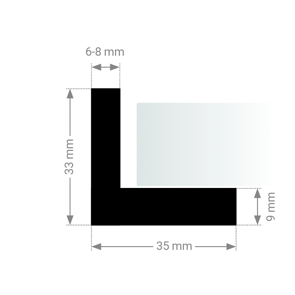 Floater Frames Slim - Black - Standard